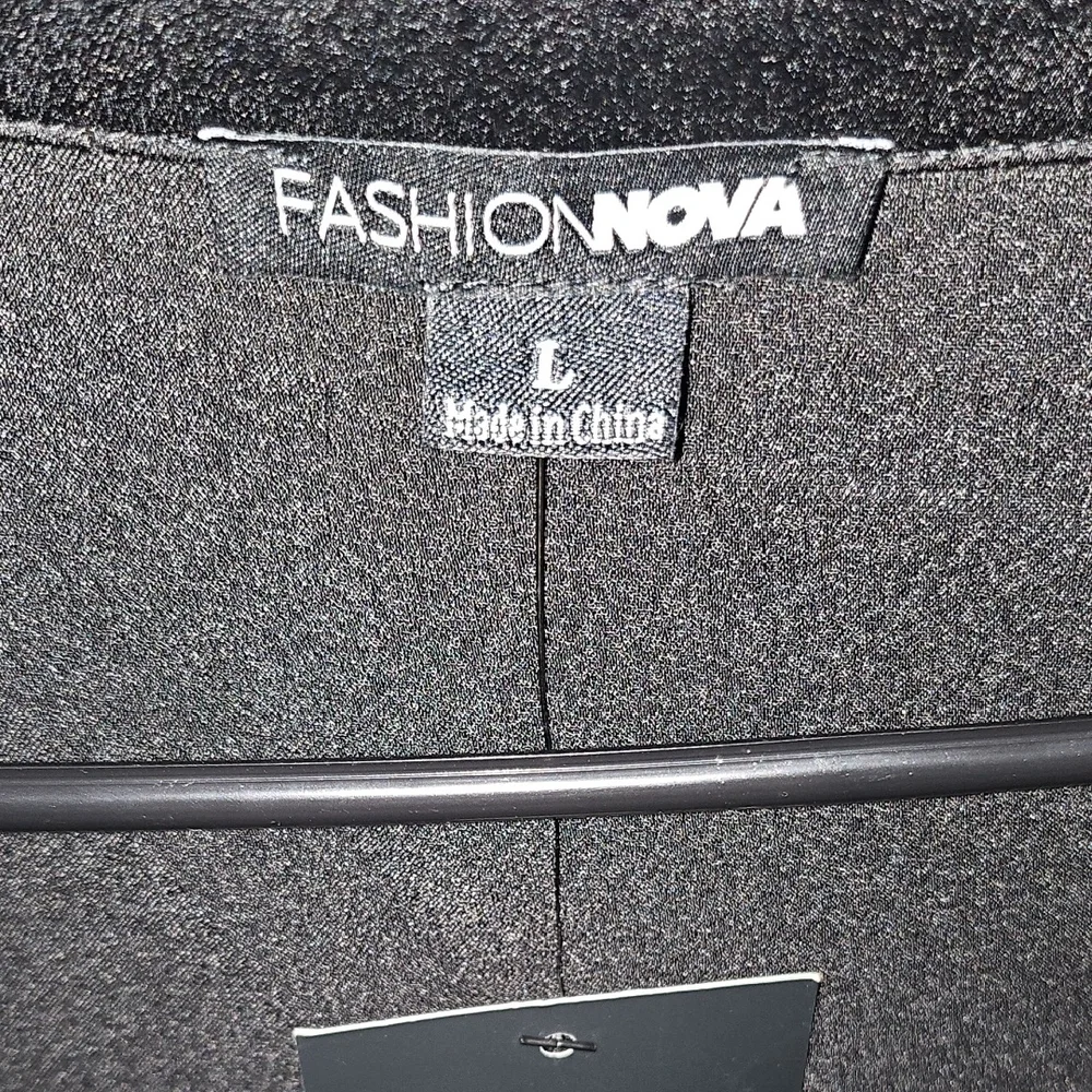 Fashion Nova Black Satin Blouse - Picture 2 of 4